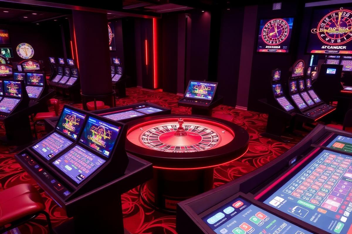 Electronic table terminals around a digital wheel